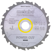 Диск отрезной по дер. Metabo POWER CUT WOOD PROFESSIONAL (628292000) d=165мм d(посад.)=20мм (циркулярные пилы) (упак.:1шт)