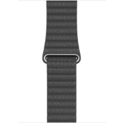 Ремешок Apple Leather Loop для Apple Watch Series 3/4/5/6/SE черный (MXAA2ZM/A) 44мм