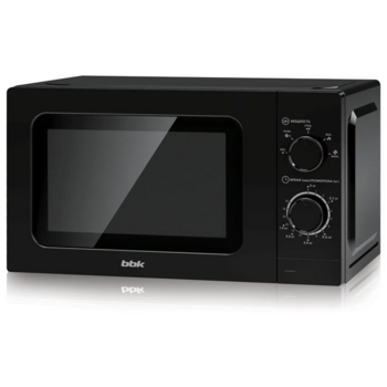 Микроволновая печь BBK 20MWS-717M/B black (20л, 700Вт, соло, механическое управление) (20MWS-717M/B)