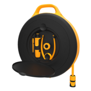 Катушка для шланга Fiskars 1020436 черный/оранжевый шланг в компл. 15м