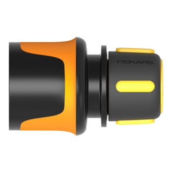 Коннектор Fiskars 1027071 Д.вх.3/8" черный/желтый