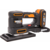 Worx Виброшлифмашина аккумуляторная WX820, 20В, 2 Ач х1, кейс [WX820]