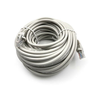 Патч-корд Buro UTP-5E-15M-G UTP 4 пары cat.5E CCA molded 15м серый RJ-45 (m)-RJ-45 (m)