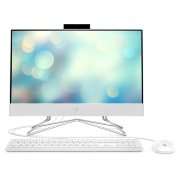 Моноблок HP 22-df1010ur NT 21.5" FHD(1920x1080) Core i5-1135G7, 8GB DDR4 2666 (1x8GB), SSD 512Gb, Intel Internal Graphics, noDVD, kbd&mouse wired, HD Webcam, Snow White, FreeDOS, 1Y Wty