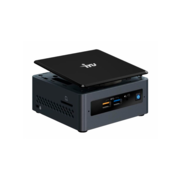 Неттоп IRU NUC 111 Cel J4005 (2)/4Gb/SSD120Gb/UHDG 600/CR/Windows 10 IoT Enterprise 64/GbitEth/WiFi/BT/65W/черный/серебристый