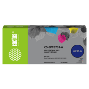Чернила Cactus CS-EPT6731-6 T673 многоцветный набор 6x100мл для Epson L800/L810/L850/L1800