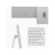 Моноблок Apple iMac MGTF3RU/A 24" 4.5K M1 8 core 8Gb SSD256Gb 7 core GPU macOS WiFi BT клавиатура мышь Cam серебристый 4480x2520