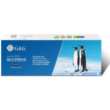 Картридж струйный G&G GG-C13T945140 T9451 черный (90мл) для Epson WorkForce Pro WF-C5290DW/C5790DW