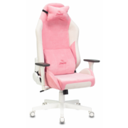 Кресло игровое Zombie EPIC PRO Fabric белый/розовый с подголов. крестовина пластик пластик белый