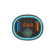 Автомобильный FM-модулятор Ritmix FMT-B300 черный BT USB (80000849)