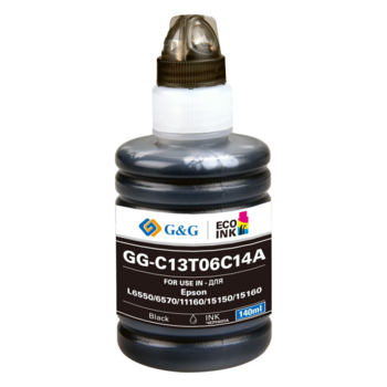 Чернила G&G GG-C13T06C14A №112 черный пигментный 140мл для Epson L6550/6570/11160/15150/15160