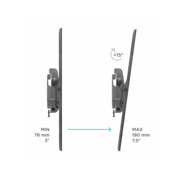 Кронштейн для телевизора Onkron UT4 черный 55"-100" макс.75кг настенный наклон
