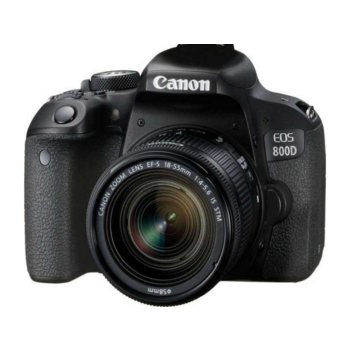EOS 800D 18-55 IS STM, черный, 18Mpx CMOS, оптическая стаб. объектива, HD1080/30, экран 3.0'', сенсорный
