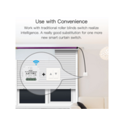 Умный переключатель для штор Moes Wi-Fi Curtain Module модели MS-108