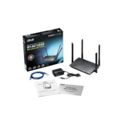 RT-AC1200 Dual-Band Wi-Fi USB Router, Fiber/DSL/Cable connection, 5 dBi external antenna, USB for UPnP AV server