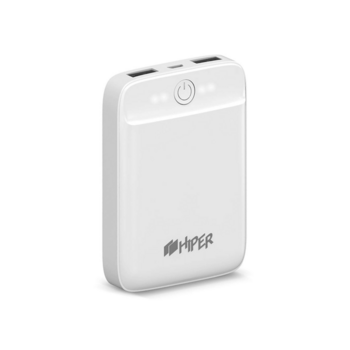 Внешний аккумулятор HIPER SL6000 Li-Pol 6000 mAh 2.1A+2.1A 2xUSB белый