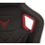 Кресло игровое Knight Titan черный/красный ромбик эко.кожа с подголов. крестов. металл
