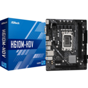 Материнская плата Asrock H610M-HDV Soc-1700 Intel H610 2xDDR4 mATX AC`97 8ch(7.1) GbLAN+VGA+HDMI+DP