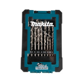 Набор сверл Makita D-67549 по металлу (19пред.) для дрелей