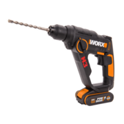Перфоратор аккумуляторный WORX WX390.1, 20В, 2 Ач x2, кейс