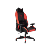 Кресло игровое Knight Neon черный/красный соты эко.кожа с подголов. крестов. металл