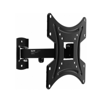 Кронштейн для телевизора Buro FL1S черный 20"-48" макс.15кг настенный поворот и наклон