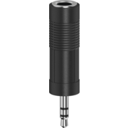 Адаптер аудио Hama H-205196 Jack 3.5 (m)/Jack 6.3 (f) черный (00205196)