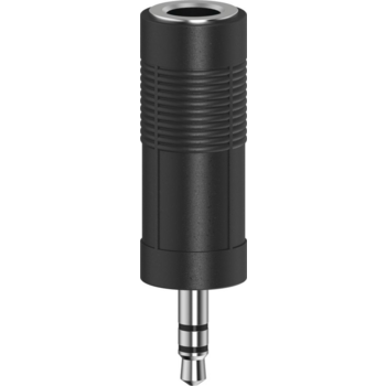 Адаптер аудио Hama H-205196 Jack 3.5 (m)/Jack 6.3 (f) черный (00205196)