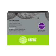 Картридж ленточный Cactus CS-DK22223 DK-22223 черный на белом 50x30.48 для Brother P-touch QL-500, QL-550, QL-700, QL-800