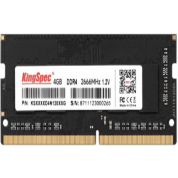 Память DDR4 4GB 2666MHz Kingspec KS2666D4N12004G RTL PC4-21300 SO-DIMM 260-pin 1.35В dual rank Ret