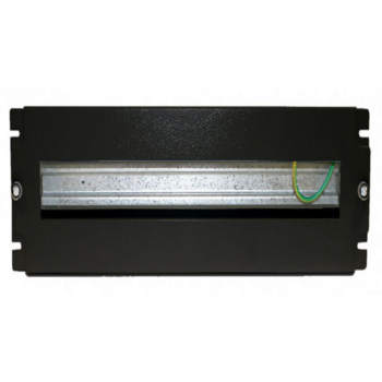Рейка-DIN Hyperline BPB19-PS-3U-RAL9005 3U черный (упак.:1шт)