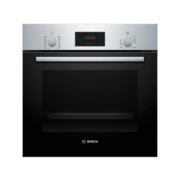 Встраиваемая электрическая духовка BOSCH Встраиваемый духовой шкаф60 x 60 cm,Serie 2, 66л, телескопические направляющие, гриль, конвекция, нержавеющая сталь