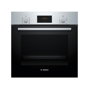 Встраиваемая электрическая духовка BOSCH Встраиваемый духовой шкаф60 x 60 cm,Serie 2, 66л, телескопические направляющие, гриль, конвекция, нержавеющая сталь