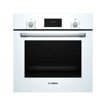 Встраиваемая электрическая духовка BOSCH Встраиваемый духовой шкаф60 x 60 cm,Serie 2, 66л, телескопические направляющие, гриль, конвекция, белый