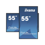 Информационный дисплей 55'' 16:9 3840x2160(UHD 4K) VA, 60 Hz, 500 cd/m, H178°/V178°, 5000:1, 1.07B, 8ms, VGA, DVI, 3xHDMI, DP, RJ-45, RS232C, MicroSD, 2xUSB Type A, Speakers, Android 8, 24/7, 3Y, Black