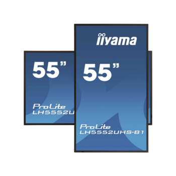 Информационный дисплей 55'' 16:9 3840x2160(UHD 4K) VA, 60 Hz, 500 cd/m, H178°/V178°, 5000:1, 1.07B, 8ms, VGA, DVI, 3xHDMI, DP, RJ-45, RS232C, MicroSD, 2xUSB Type A, Speakers, Android 8, 24/7, 3Y, Black