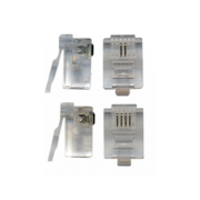 Коннектор Lanmaster (TWT-PL12-6P6C/100) кат.3 RJ12 прозрачный