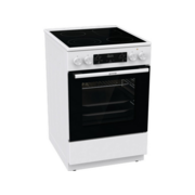 Плита Электрическая Gorenje GECS5C70WA белый/черный стеклокерамика (без крышки)