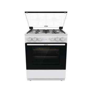 Комбинированная плита Gorenje Комбинированная плита Gorenje/ Комбинированная плита Gorenje, Линия Essential, Эмаль SilverMatte, объем духовки 68 л, механическое управление, электроподжиг, рельефные направляющие, 2 стекла+термослой, энергоэффективность А,