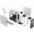 Корпус ПК без блока питания Корпус ПК без блока питания/ Case Fractal Design Meshify 2 Lite TG Clear Tint, Midi-Tower, 3x140mm, 2xUSB-A 3.2 E-ATX, ATX, mATX, mITX White