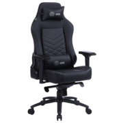 Кресло игровое Cactus CS-CHR-0112BL черный эко.кожа с подголов. крестов. сталь