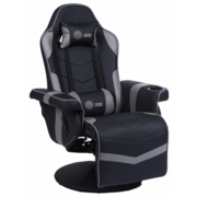 Кресло игровое Cactus CS-CHR-GS200BLG черный/серый сиденье черный/серый эко.кожа металл черный подст.для ног