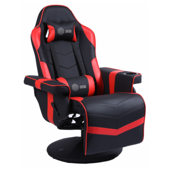 Кресло игровое Cactus CS-CHR-GS200BLR черный/красный сиденье черный/красный эко.кожа металл подст.для ног