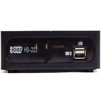 Ресивер DVB-T2 Сигнал Эфир HD-222 черный