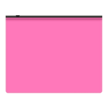 Папка на молнии ZIP Бюрократ Double Neon DNEBPM4APINKBL A4+ полипропилен 0.15мм розовый цвет молнии черный