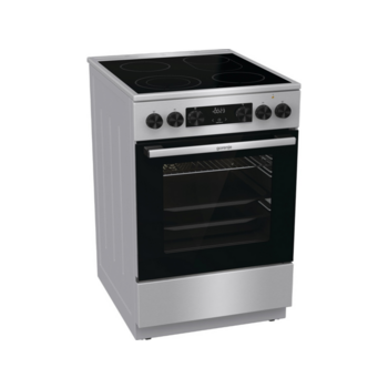 Плита Электрическая Gorenje GECS5C70XA нержавеющая сталь/черный стеклокерамика (без крышки)