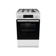 Комбинированная плита Gorenje Комбинированная плита Gorenje/ Комбинированная плита Gorenje, Эмаль SilverMatte, объем духовки 62 л, механическое управление, сенсорный программатор IconLED, многоуровневое приготовление, электроподжиг, рельефные направляющие