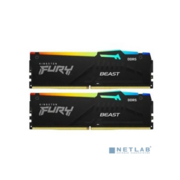 Память DDR5 2x16Gb 5200MHz Kingston KF552C40BBAK2-32 Fury Beast RGB RTL Gaming PC5-41600 CL40 DIMM 288-pin 1.25В single rank с радиатором Ret