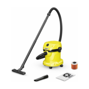 Строительный пылесос Karcher WD 2 Plus V-15/6/18/C 1000Вт (уборка: сухая/сбор воды) желтый