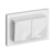 Розетка силов. IEK Brite РСбш12-3-44-БрБ BR-R26-16-44-K01-F двойн. скрыт. зазем. штор. крыш. IP44 белый (упак.:1шт)